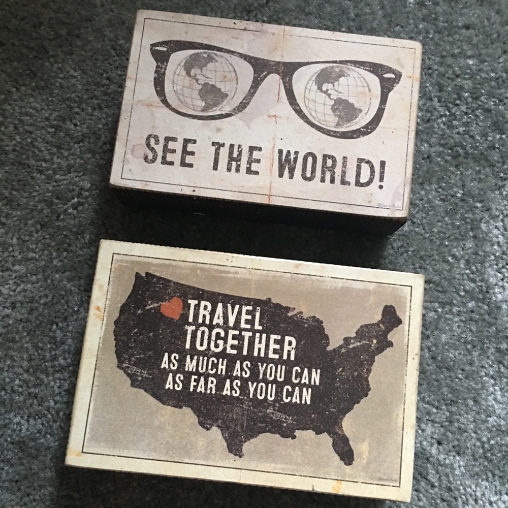 Travel Apartment Decor Signs